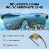 imageKastKing Tarkio Polarized Fishing Sunglasses Large Single PC Lenses Rimless Wrap Design UV400 Protection Sports SunglassesE Gloss Tal Dark Olive Frame  Gold Mirror