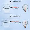 imageKastKing Titanet Fishing Net Durable Aluminum Handle NonSlip Hivis Grip Compact Storage Bag ampamp Lanyard Ideal for Kayak ampamp Wading Fishing Two Net OptionsSilicone Net  26 Total Length Fixed Handle