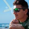 imageKastKing Tugaloo SemiRimless Bifocal Polarized Reader Sunglasses Bifocal x15 x20 x25 Magnifications UV ProtectionMatte Black Frame  Chartreuse Mirror