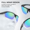 imageKastKing Tugaloo SemiRimless Bifocal Polarized Reader Sunglasses Bifocal x15 x20 x25 Magnifications UV ProtectionMatte Black Frame  Chartreuse Mirror