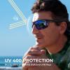 imageKastKing Tugaloo SemiRimless Bifocal Polarized Reader Sunglasses Bifocal x15 x20 x25 Magnifications UV ProtectionMatte Black Frame  Cobalt Mirror