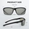 imageKastKing Tugaloo SemiRimless Bifocal Polarized Reader Sunglasses Bifocal x15 x20 x25 Magnifications UV ProtectionMatte Black Frame  Smoke