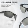 imageKastKing Tugaloo SemiRimless Bifocal Polarized Reader Sunglasses Bifocal x15 x20 x25 Magnifications UV ProtectionMatte Black Frame  Smoke
