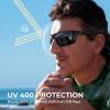imageKastKing Tugaloo SemiRimless Bifocal Polarized Reader Sunglasses Bifocal x15 x20 x25 Magnifications UV ProtectionMatte Black Frame  Smoke