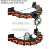imageKastKing V10 Rod Rack with Spooling Station Wall Mounted Fishing RodCombo Rack Holds 10 Combos Line Spooling Tool for Spinning and Casting Reels 2pcs Line Boss IncludedBlack