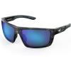 imageKastKing Waccamaw Polarized Bifocal Sunglasses x15 x20 x25 Magnifications Wrap Around Sport Reader Sunglasses for MenGloss Graydrift Frame  Smokeblue Mirror