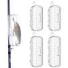 imageKastKing Bait Kapsule  Lure Cover with Vent Holes Protects Hooks Multiple Sizes S M L JumboDrop Shot  Multiple Attachments for Freshwater ampamp Saltwater Fishing Gear Patent Pending2 Small and 2 Medium