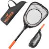 A: PVC net - Hoop Size: 15''- 12''- 10'' (not extendable)