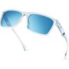 Frame:gloss Tal Light Blue /Lens: Smoke - Ice Blue Mirror