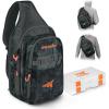 imageKastKing Pond Hopper Fishing Sling Tackle Storage Bag with 2 Tackle Boxes Lightweight Sling Fishing BackpackSling Tool Bag for Fishing Hiking Hunting Camping177X 126X 6 Inches