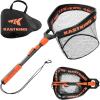 imageKastKing Titanet Fishing Net Durable Aluminum Handle NonSlip Hivis Grip Compact Storage Bag ampamp Lanyard Ideal for Kayak ampamp Wading Fishing Two Net OptionsPvc Net  32 Total Length Fixed Handle