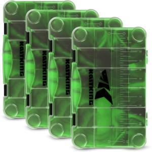 imageKastKing Bait Vault Camouflage Tackle Box Plastic Tackle Trays Fishing Tackle Box Storage Organizer with Removable Dividers 2 Packs 4 Packs Lure Boxes Terminal Tackle StorageGreen Camouflage 4Pack 3700
