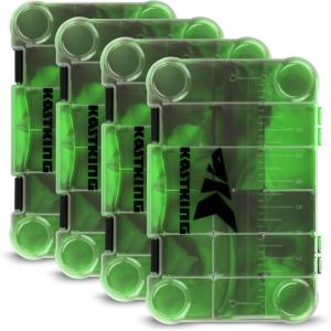 imageKastKing Bait Vault Camouflage Tackle Box Plastic Tackle Trays Fishing Tackle Box Storage Organizer with Removable Dividers 2 Packs 4 Packs Lure Boxes Terminal Tackle StorageGreen Camouflage 4Pack 3600