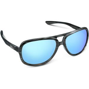 imageKastKing Bill Dance Polarized Sport Fishing Sunglasses for Men and Women Ideal for Driving Cycling and RunningUV ProtectionFrame Gray Texture  Lens Blue Ocean  Blue White Mirror