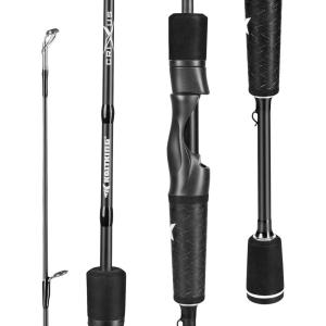 imageKastKing Crixus Fishing RodsIM6 Graphite Spinning Rod ampamp Casting Rod WZirconium Oxide Ring Stainless Steel Guides SuperPolymer HandleAspin 76medium  Fast2pcs