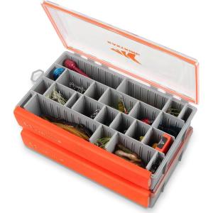 imageKastKing HyperSeal Waterproof Tackle Box 3700 Deep Tackle Trays Fishing Tackle Box Organizer With Exterior Stickers Fishing Gear ampamp Fishing Accessories Storage37002 pack with compartment
