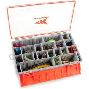 imageKastKing HyperSeal Waterproof Tackle Box 3700 Deep Tackle Trays Fishing Tackle Box Organizer With Exterior Stickers Fishing Gear ampamp Fishing Accessories Storage37001 pack with compartment