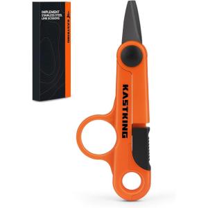 imageKastKing Implement Fishing Scissors  Fishing Line Cutters With Corrosion Resistant Serrated Blades Finger Hole Design Compact Portable ampamp Durable for Freshwater Saltwater and Ice Fishing