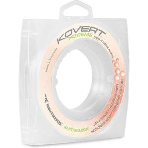 imageKastKing Kovert Xtreme 100 Fluorocarbon Fishing line Fishing Leader Extreme Clarity Fast Sinking Shock Resistant UltraLow Visibility High Abrasion Resistance 25 50 200 YD Spools Available40LB