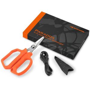 imageKastKing Paradox 45Inch Fishing Scissors Stainless Steel Precision Fishing Line Cutters With NonSlip Grip Protective Sheath and Neck Lanyard Small Scissors for Braided Fishing LineA 45 Braid Scissors