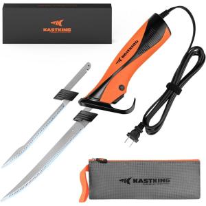 imageKastKing Speed Demon 110v Electric Fillet Knife Precision Cut with High Torque Motor ETL Certified Safety Balanced Lightweight Handle 2 Sets of Stainlesssteel Blades7  9 Fillet Knife