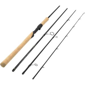 imageKastKing Valiant Eagle Passage Travel Fishing Rods 4 ampamp 6 Pc Pack Rods Spinning Casting and Fly Models IM6 Graphite Blank Ti Oxide LTS Ring Guides Beautiful Cork HandlesA Spin 66Mod FastM Power