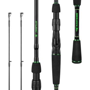 imageKastKing Zephyr Dual Tip Fishing Rod Lightweight KastFlex IM6 Graphite Spinning ampamp Casting Rod Fuji ORing Guide Dual Tips Section for Different Powers Drop Shot Hook Keeper EVA GripSpin70 MMh 2 Pcs  Extra Tip