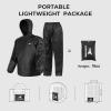 imageKastKing AquaLite Waterproof Rain Suit for Men and Women Loose Fit Lightweight Durable Outdoor Gear for Fishing HikingBlack