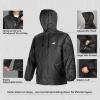 imageKastKing AquaLite Waterproof Rain Suit for Men and Women Loose Fit Lightweight Durable Outdoor Gear for Fishing HikingBlack
