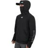 imageKastKing Mountain Mist Fishing Hoodie Water Resistant Windproof Breathable Fleece Lining BuiltIn Neck Gaiter ampamp Thumb HolesBlack
