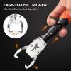 imageKastKing Paradox 11quot Stainless Steel Lip Grip with Integrated Scale CorrosionResistant NonSlip Handle Swivel Jaws 32lbs Scale Design Durable Fishing Tool for Safe Easy Catch ampamp ReleaseC 11 Lip Grip with Scale