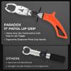imageKastKing Paradox 11quot Stainless Steel Lip Grip with Integrated Scale CorrosionResistant NonSlip Handle Swivel Jaws 32lbs Scale Design Durable Fishing Tool for Safe Easy Catch ampamp ReleaseB 11 Pistol Lip Grip