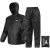 imageKastKing AquaLite Waterproof Rain Suit for Men and Women Loose Fit Lightweight Durable Outdoor Gear for Fishing HikingBlack