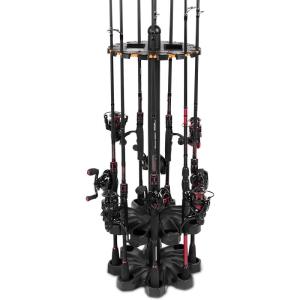 imageKastKing V16 Fishing Rod Rack  Fishing Pole Rack Holds Up to 16 Fishing Rods or Combos Lightweight and Durable ABS Construction SpaceSaving Fishing Rod Holders for GarageV16
