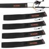 imageKastKing MeshGuard Rod Socks Fishing Rod Sleeve Neoprene Fishing Pole Sleeve Fishing Rod Covers Builtin Hanging Loop ampamp Adjustable Lanyard Fits Casting Spinning ampamp Fly RodsBlack 4 Pcs