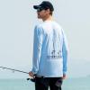 imageKastKing UPF 50 Fishing Shirts for Men Long Sleeve Fishing Hiking Shirt Breathable Moisture Wicking Sun Shirts for MenKlight Bluereel