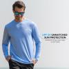 imageKastKing UPF 50 Fishing Shirts for Men Long Sleeve Fishing Hiking Shirt Breathable Moisture Wicking Sun Shirts for MenLchambray Blue