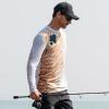 imageKastKing UPF 50 Fishing Shirts for Men Long Sleeve Fishing Hiking Shirt Breathable Moisture Wicking Sun Shirts for MenOred Fish Front