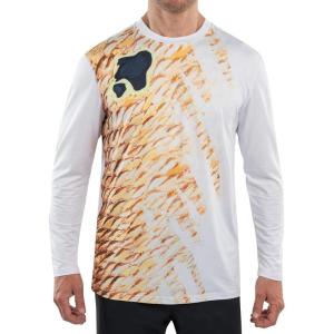 imageKastKing UPF 50 Fishing Shirts for Men Long Sleeve Fishing Hiking Shirt Breathable Moisture Wicking Sun Shirts for MenOred Fish Front