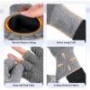 imageKastKing Bully Wooly Convertible Mittens  Premium Wool Fingerless Fishing Gloves with Magnetic FlipTop Fleece Lining NonSlip Grip ExtraLong Cuff 4Way Stretch Cold Weather Winter GearGray