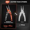 imageKastKing AlumaStream 75quot Aluminum Fishing Pliers Crossover Pliers Wacky ampamp Neko Rig Pliers With ORing Storage Fishing Gear Fishing Gifts for Men CorrosionResistant Saltwater ampamp Freshwater PliersA75 Aluminum Pliers