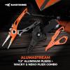 imageKastKing AlumaStream 75quot Aluminum Fishing Pliers Crossover Pliers Wacky ampamp Neko Rig Pliers With ORing Storage Fishing Gear Fishing Gifts for Men CorrosionResistant Saltwater ampamp Freshwater PliersB75 Aluminum Pliers  Wacky  Neko Rig Pliers