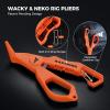 imageKastKing AlumaStream 75quot Aluminum Fishing Pliers Crossover Pliers Wacky ampamp Neko Rig Pliers With ORing Storage Fishing Gear Fishing Gifts for Men CorrosionResistant Saltwater ampamp Freshwater PliersB75 Aluminum Pliers  Wacky  Neko Rig Pliers