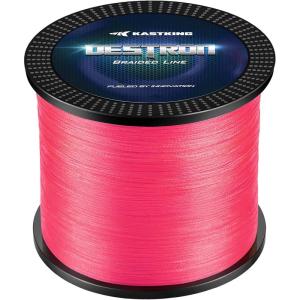 imageKastKing Destron Braided Fishing Line Highly Abrasion Resistant Improved Knot Strength UltraThin Diameter Superline Zero Stretch amp Memory CFT Color Fast Technology 75 Thinner Than Mono