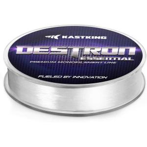 imageKastKing Destron Essential Monofilament Fishing Line Advanced Polymer Coating for High Abrasion Resistance Super Smooth High Strength Low Memory Mono Line Fresh and Saltwater FishingGhost Clear