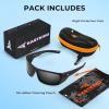 imageKastKing Gauley Polarized Sunglasses With PuriVex Protective Lens CoatingUV 400 and Wrap Design Sport Fishing SunglassesA Matte Black Frame  Smoke