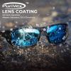 imageKastKing Gauley Polarized Sunglasses With PuriVex Protective Lens CoatingUV 400 and Wrap Design Sport Fishing SunglassesG Matte Black Frame  Ice Blue Mirror