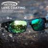 imageKastKing Gauley Polarized Sunglasses With PuriVex Protective Lens CoatingUV 400 and Wrap Design Sport Fishing SunglassesK Black Frame  Chartruesse Mirror