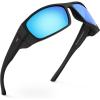 G: Matte Black Frame  Ice Blue Mirror