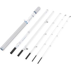 imageKastKing Centron Lite Travel Fishing Rods Portable 45 Piece Spinning amp Casting Rods Extra TwinTip IM6 Graphite Blanks Stainless Steel Guides WCeramic Rings Split or Full Rear EVA HandleCast76 Mh Mod Fast 5 Pcs Extra Tip